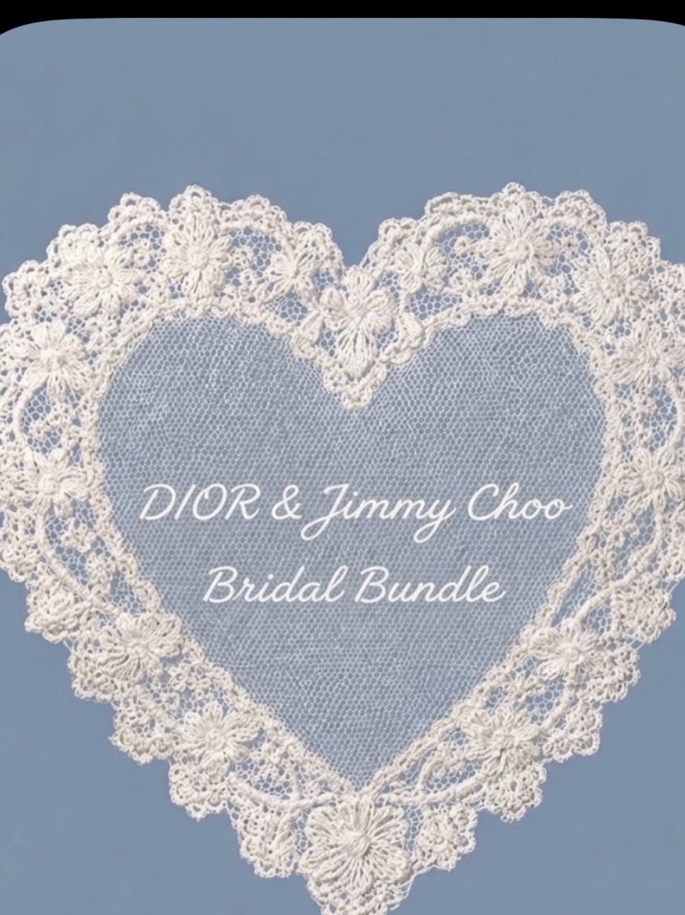 Jimmy Choo White Lace Heart Wall Art